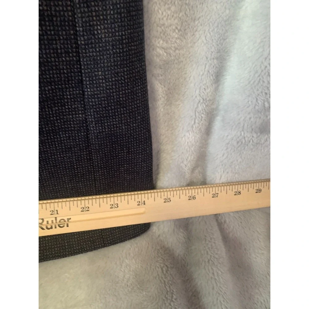 Pronto Uomo Wool Blazer Mens 44R Sport Coat Navy Blue Lambswool Tweed ClassicEUC